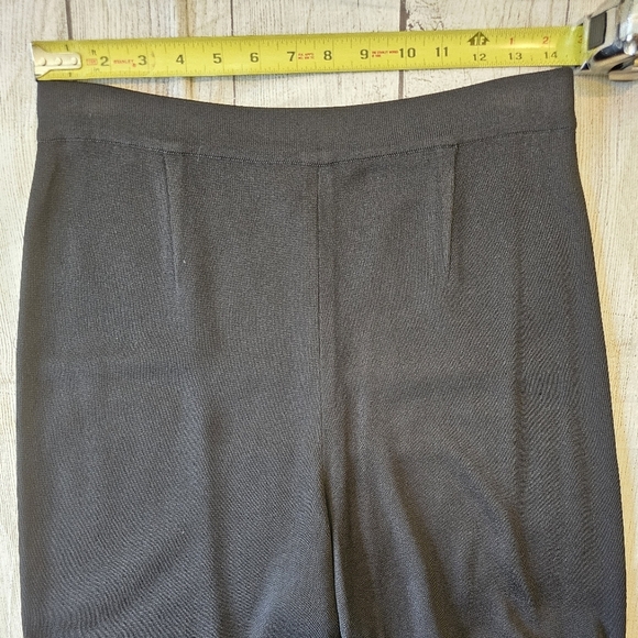 Exclusively Misook Size Medium Black Super High Rise Pull-On Career Dress Pants - Picture 5 of 7